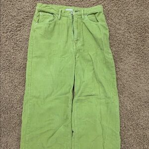 Women’s Corduroy Green Pants